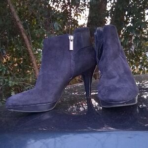 Bandolino Dark Suede Ankle Boots